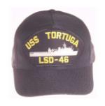 USS Tortuga LSD-46 Cap (Dark Navy) (Direct Embroidered)