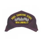 Naval Submarine School - New London, CT Cap with Logo (Dark Navy)