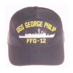 USS George Philip FFG-12 Cap (Dark Navy) (Direct Embroidered)