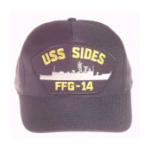 USS Sides FFG-14 Cap (Dark Navy) (Direct Embroidered)