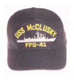 USS McClusky FFG-41 Cap (Dark Navy) (Direct Embroidered)