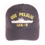 USS Peleliu LHA-5 Cap (Dark Navy) (Direct Embroidered)