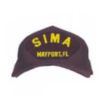 SIMA - Mayport, FL Cap with Letters Only (Dark Navy) (Direct Embroidered)