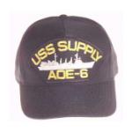 USS Supply AOE-6 Cap (Dark Navy) (Direct Embroidered)