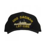 USS Saginaw LST-1188 Cap (Dark Navy) (Direct Embroidered)