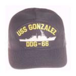 USS Gonzalez DDG-66 Cap (Dark Navy) (Direct Embroidered)