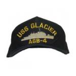 USS Glacier AGB-4 Cap with Boat (Dark Navy) (Direct Embroidered)