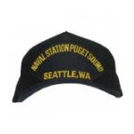 Naval Station Puget Sound - Seattle, WA Cap (Dark Navy) (Direct Embroidered)