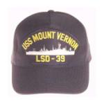 USS Mount Vernon LSD-39 Cap (Dark Navy) (Direct Embroidered)