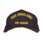USS Vreeland FF-1068 Cap (Dark Navy) (Direct Embroidered)