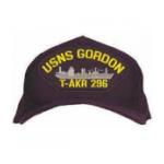 USNS Gordon T-AKR 296 Cap (Dark Navy) (Direct Embroidered)