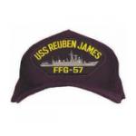 USS Reuben James FFG-57 Cap (Dark Navy) (Direct Embroidered)