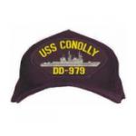 USS Conolly DD-979 Cap (Dark Navy) (Direct Embroidered)