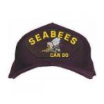 Seabees Can Do Cap with Logo (Black)