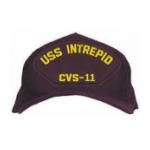 USS Intrepid CVS-11 Cap (Dark Navy) (Direct Embroidered)