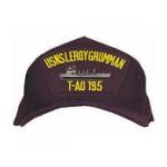 USNS Leroy Grumman T-AO 195 Cap with Boat (Dark Navy) (Direct Embroidered)