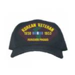 Korean Veteran 1950 - 1953 Forever Proud Cap with Ribbons and Map