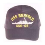 USS Benfold DDG-65 Cap (Dark Navy) (direct Embroidered)