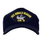 USS Ronald Reagan CVN-76 Cap w/ Cowboy (Dark Navy)