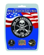 2nd Amendment Pin And Patch Gift Set (4-Piece)