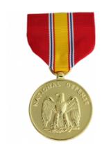 National Defense Service Medal Anodized (Full Size)