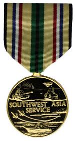 Southwest Asia Service Anodized Medal (Full Size)