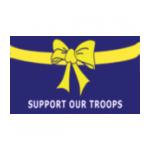 Support Our Troops with Yellow RIbbon Flag (3' x 5')