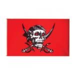 Crimson Pirates Flag (3' x 5')