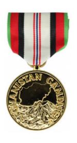 Afghanistan Campaign Anodized Medal (Full Size)