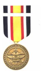 Combat Service Commemorative Medal & Ribbon Cased