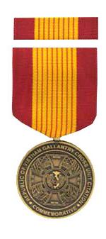 Republic of Vietnam Gallantry Cross Unit Citation Commemorative Medal & Rib