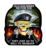 Old Soldiers Never Die (Back Patch)