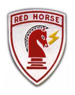 Air Force Red Horse Pin