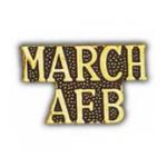 Air Force Scripted March AFB Pin