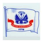 U.S. Army Flag Outside Window Decal