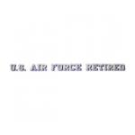 US Air Force Retired Outside Window Decal