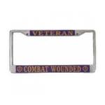 Veteran Combat Wounded License Plate Frame