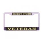 Desert Storm Veteran License Plate Frame