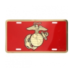 Marine Globe & Anchor License Plate