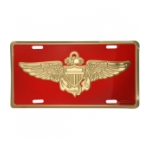 Marine Aviator Wings License Plate