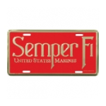 Marine Semper Fi License Plate