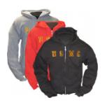 USMC Lettered Zip Hooded Long Sleeve Sweatshirt