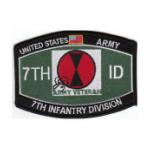 7th Infantry Division Army Veteran Patch