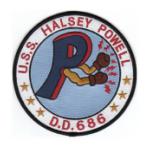 USS Halsey Powell DD-686 Ship Patch