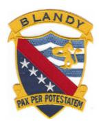 USS Blandy DD-943 Ship Patch