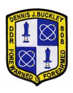 USS Dennis J. Buckley DDR-808 Ship Patch