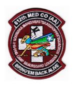 812th Medical Company AA Patch