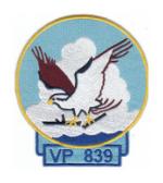 Navy Patrol Squadron VP-839 Patch