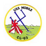 USS Mobile CL-63 Ship Patch