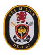 USS Milius DDG-69 Ship Patch